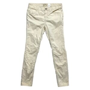 Free People Pants Size 31 Cream Corduroy Skinny Boho 61855-1651
